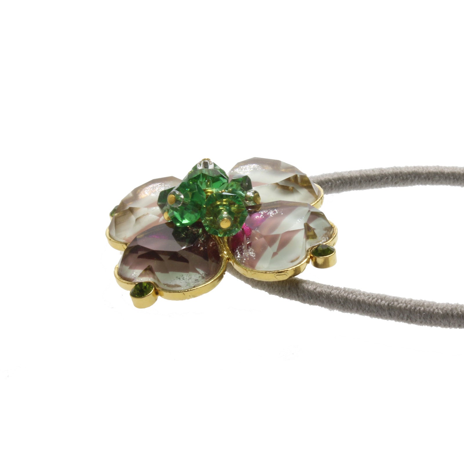 大人 ヘアゴム 紫 虹 花 贈り物 TAMARUSAN