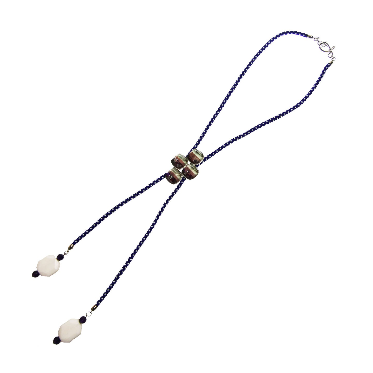組紐ループタイ 紫 虹 アメジスト ジェイド TAMARUSAN