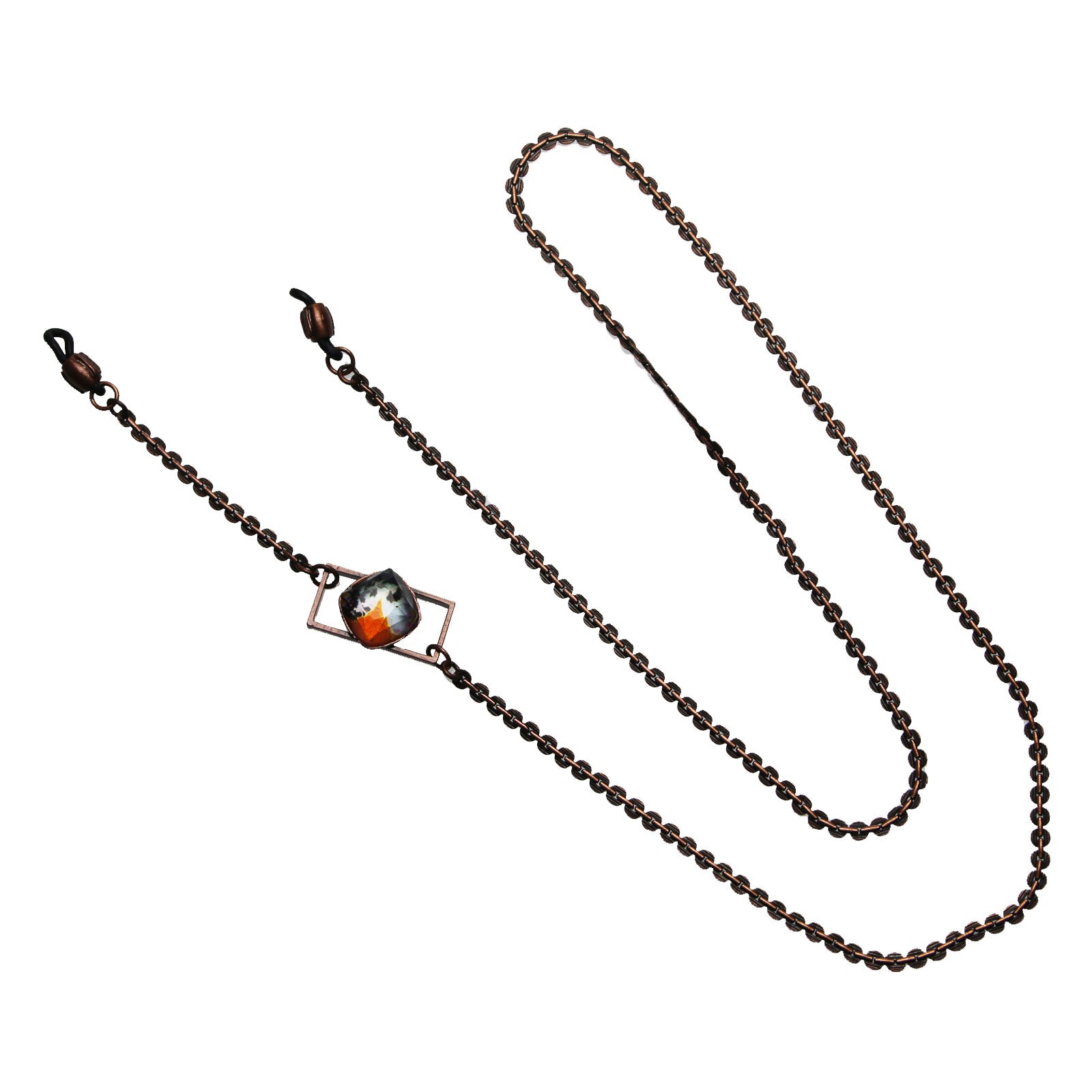 眼鏡チェーン メンズ オレンジ パンジー TAMARUSAN