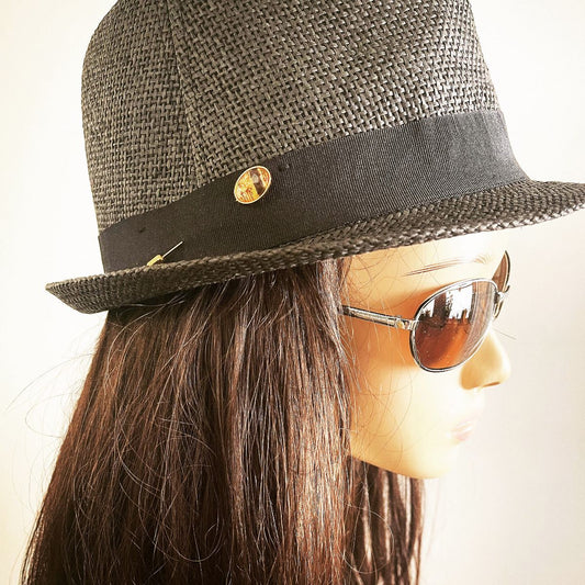 ハットピン 音符 ラペルピン 黄色 TAMARUSAN