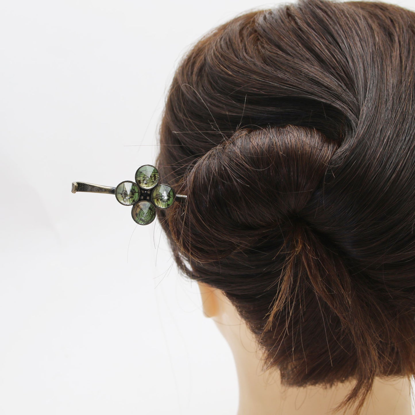 花 かんざし 一本挿し 音符 グリーン TAMARUSAN