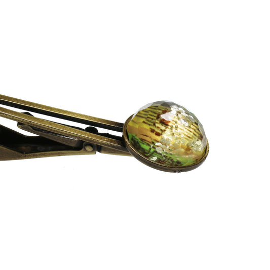 ネクタイピン グリーン 楽譜 丸 TAMARUSAN