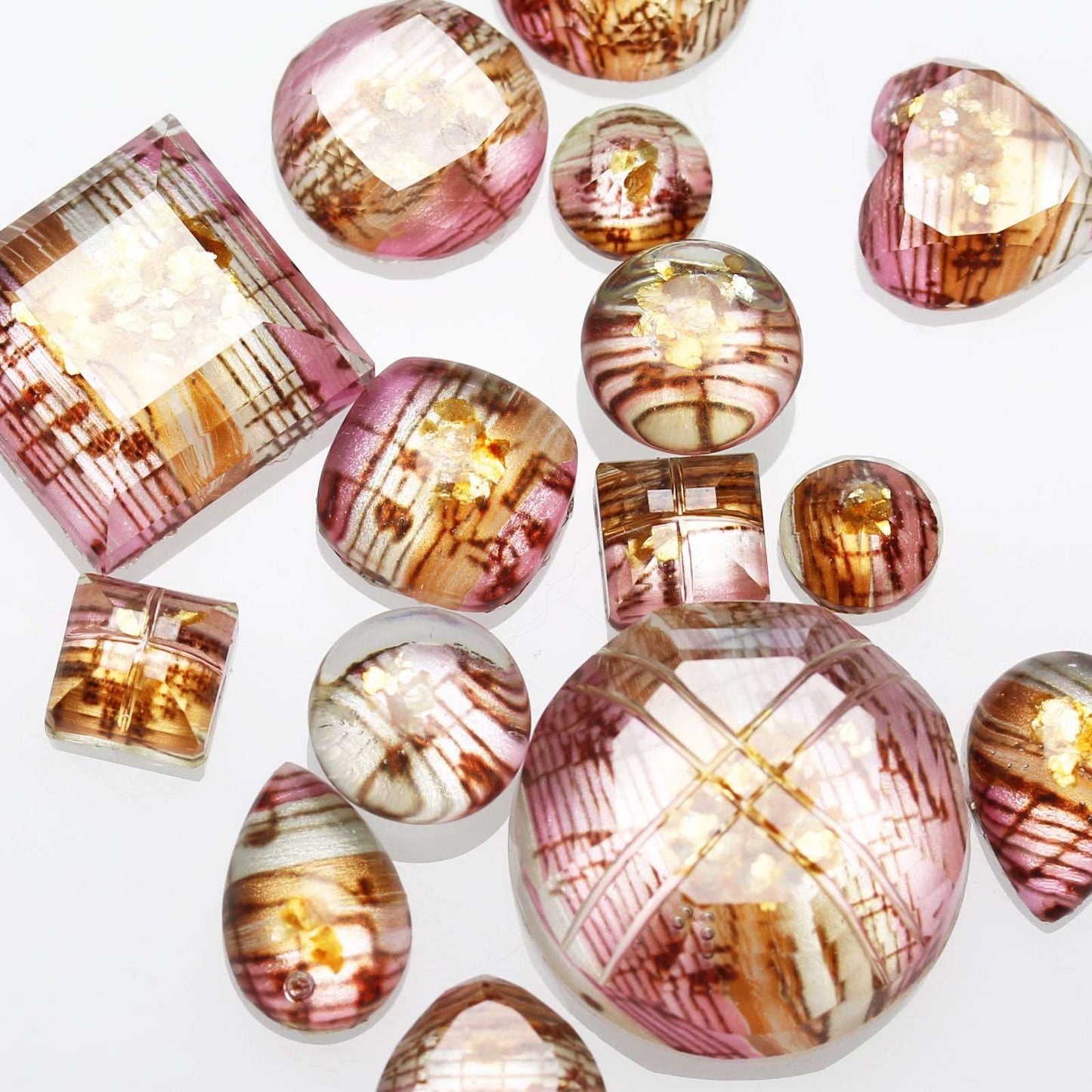 アシンメトリーチョーカー ピンク 音符 クォーツ TAMARUSAN