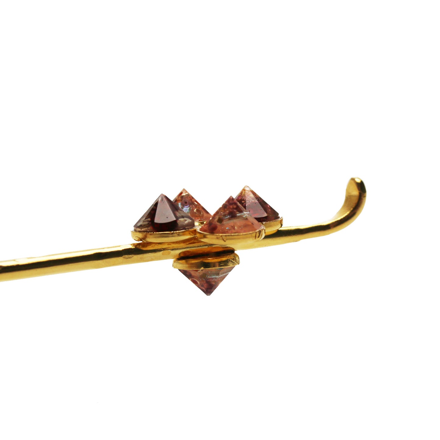 かんざし 金 ピンク 花 金属製 TAMARUSAN