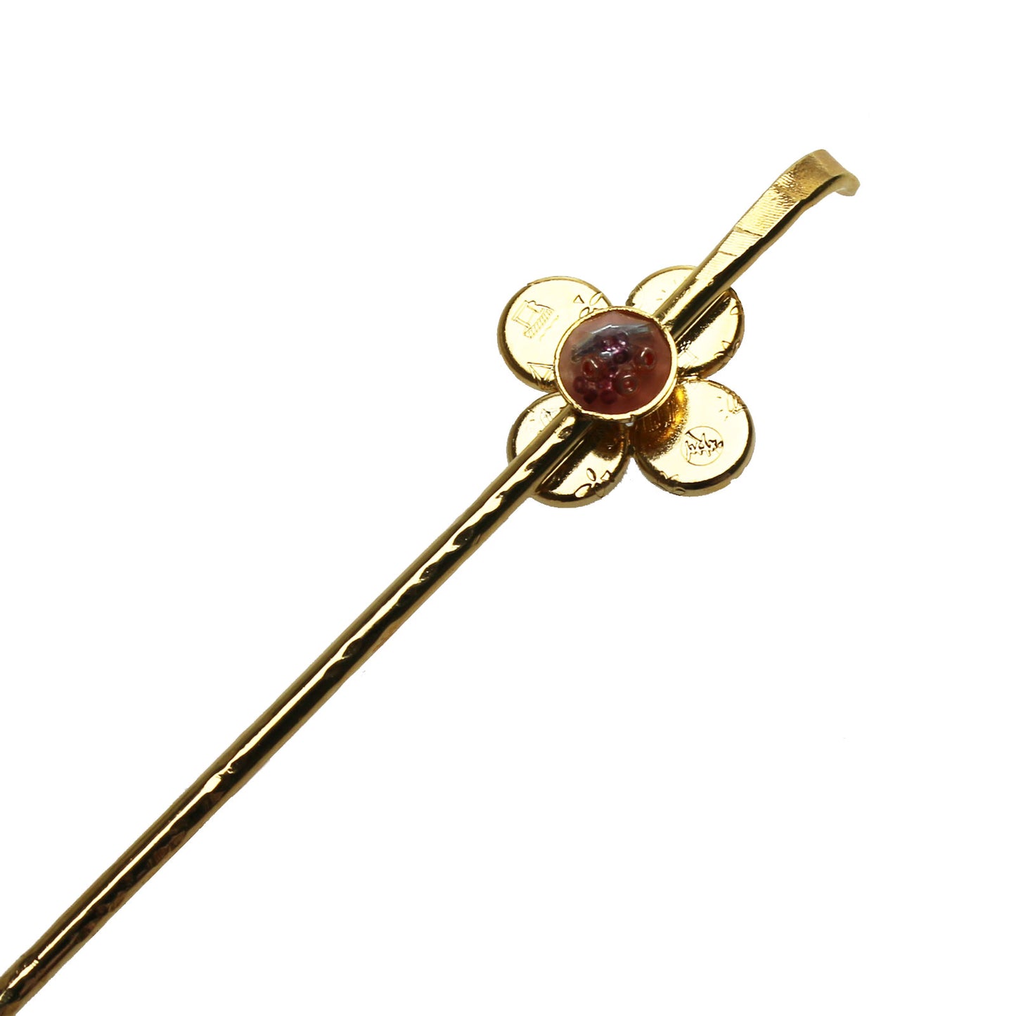 かんざし 金 ピンク 花 金属製 TAMARUSAN