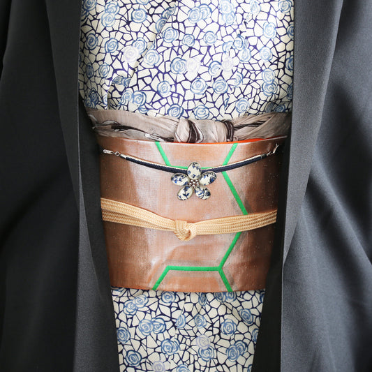 羽織紐 青 花 組紐 TAMARUSAN