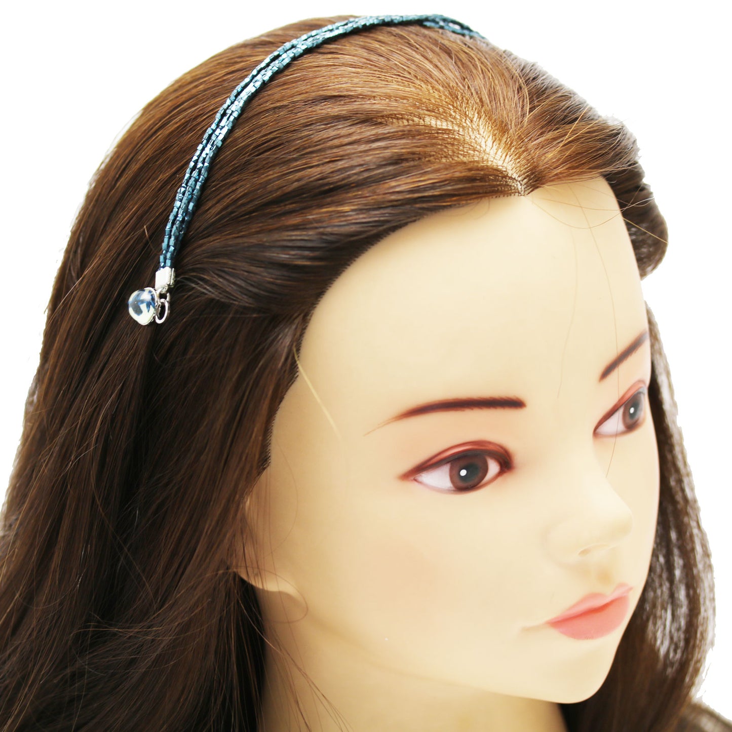 ヘアバンド ヘアピン 青 ラメコード TAMARUSAN