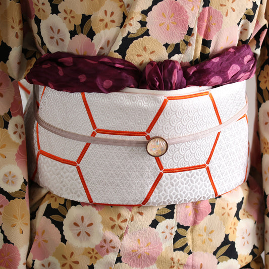 帯留め ピンク アンティーク風 TAMARUSAN