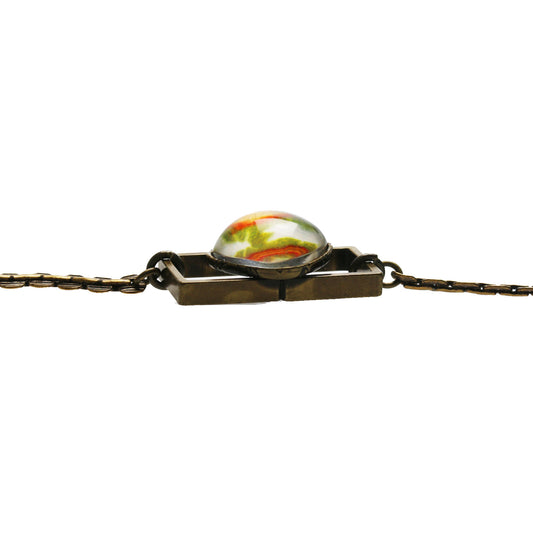 眼鏡チェーン セミ 男女兼用 シンプル 黄緑 TAMARUSAN