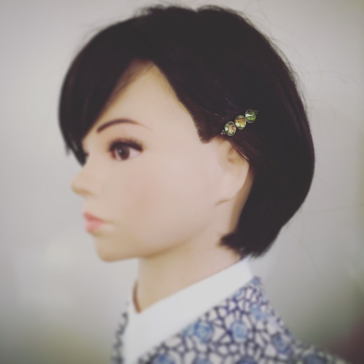 ヘアピン 緑 髪飾り 着物ヘアアクセサリー TAMARUSAN
