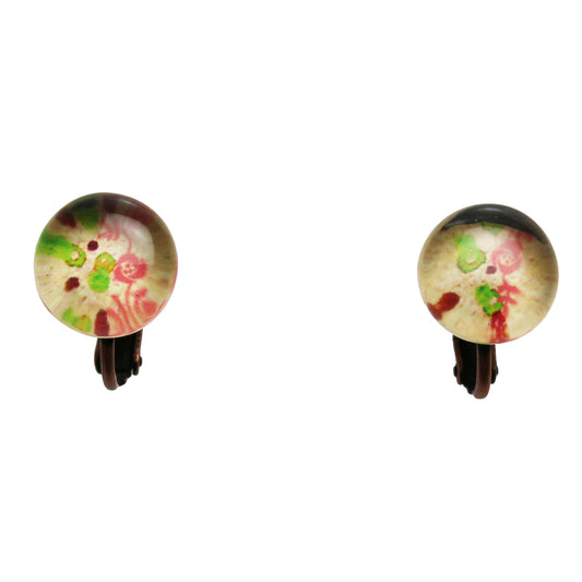 イヤリング ベージュ バラの木 TAMARUSAN