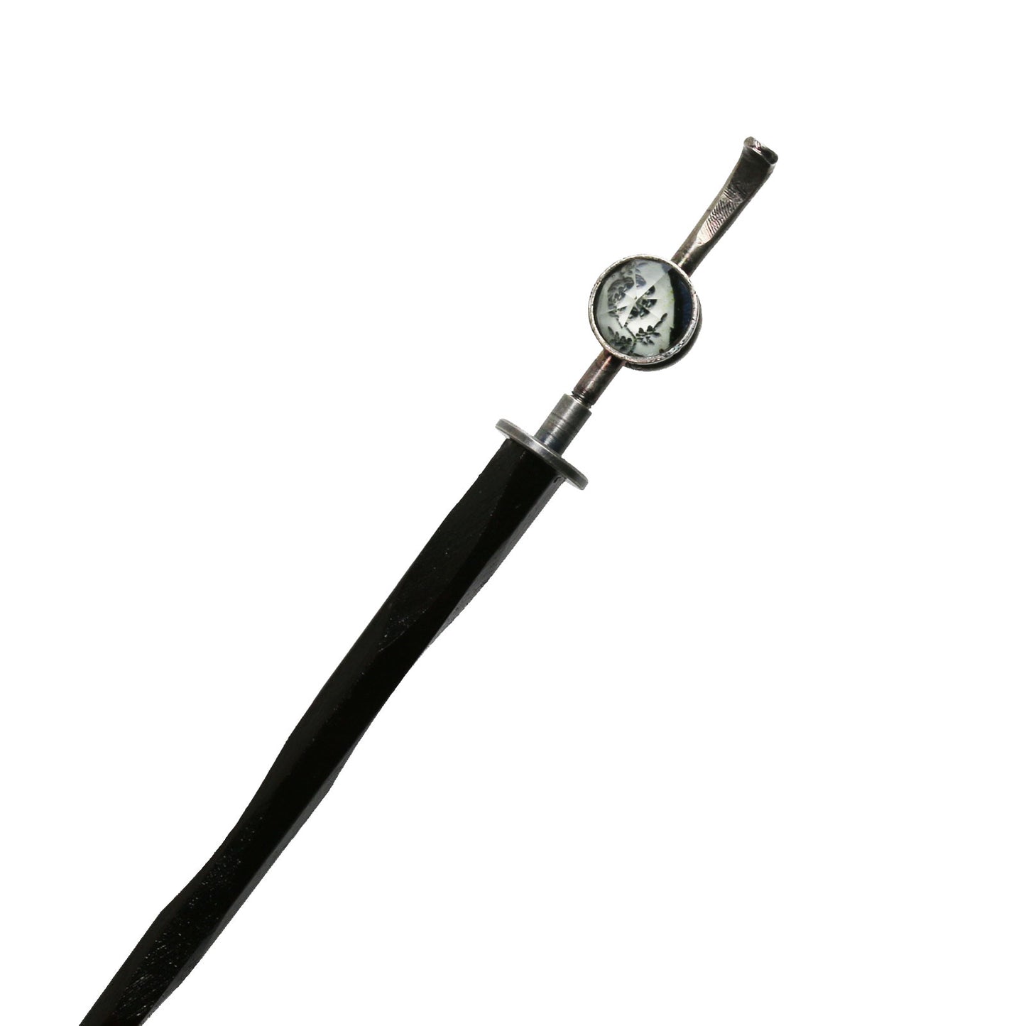 着せ替えかんざし 木製 バラの木 黒 TAMARUSAN