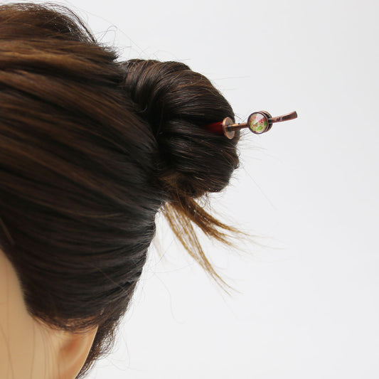 かんざし 着せ替え バラの木 和風 木製 TAMARUSAN