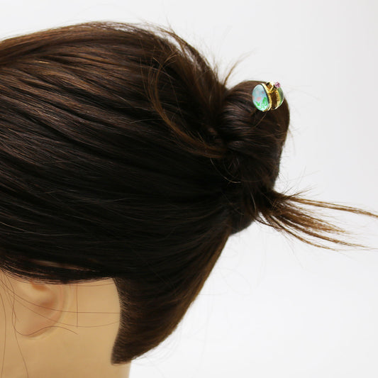 玉かんざし 水色 バラの木 シンプル TAMARUSAN