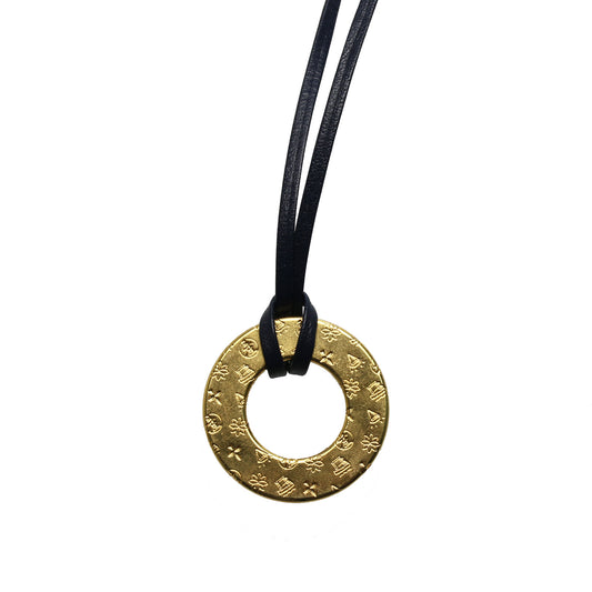 眼鏡ホルダーネックレス 革紐 ブルー 水面 軽量 TAMARUSAN