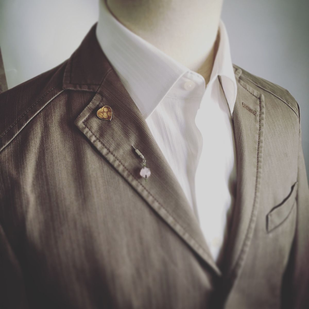 ハットピン ハート ピンク ローズクオーツ TAMARUSAN