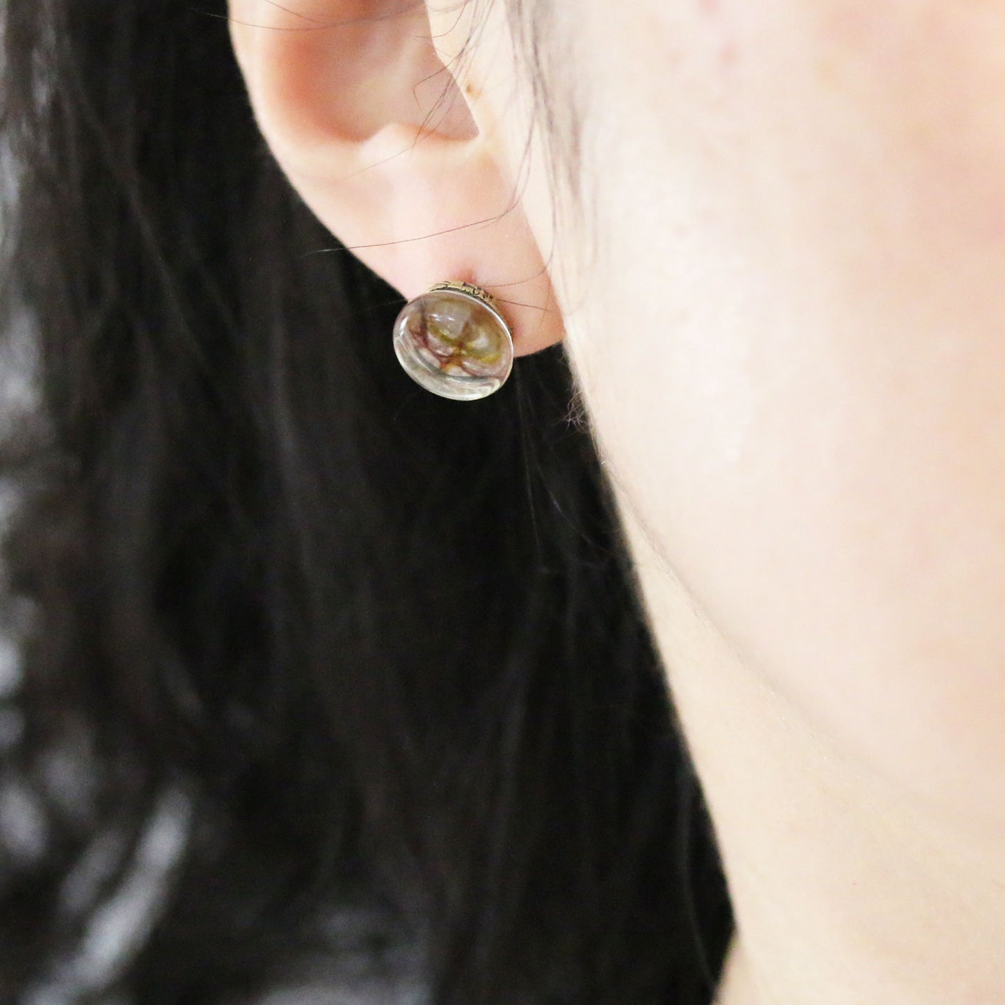 ピアス ピンク 水面 シンプル TAMARUSAN