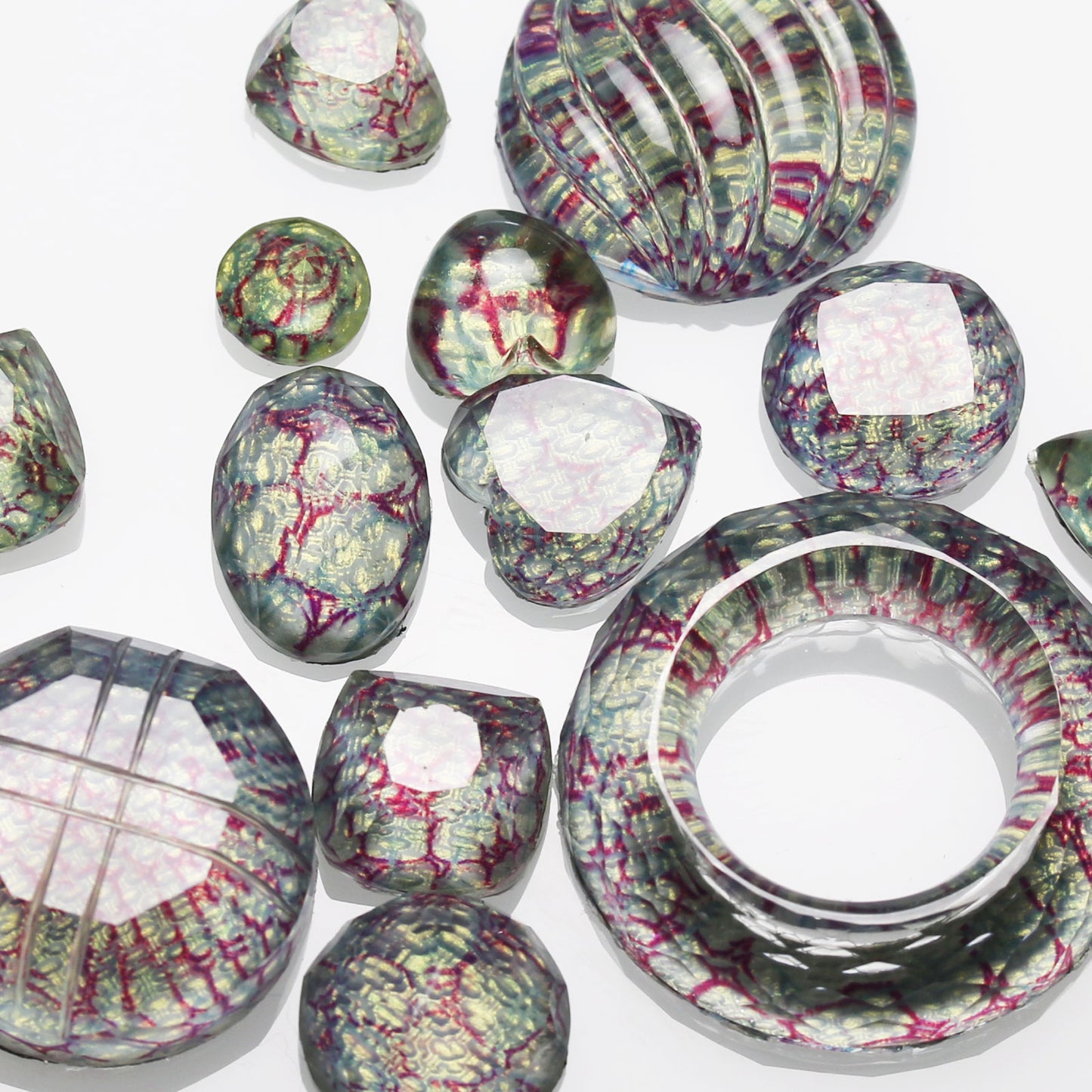 イヤリング 水色 シンプル 水面 金 おしゃれ TAMARUSAN