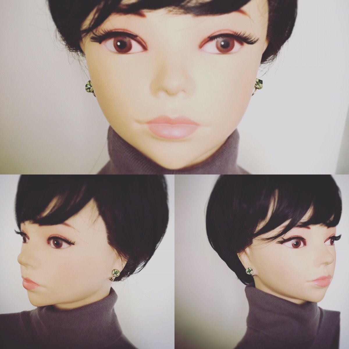 イヤリング スイカ 緑 シンプル TAMARUSAN