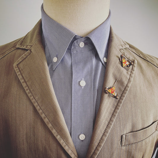 ハットピン 赤 三角 すいか TAMARUSAN