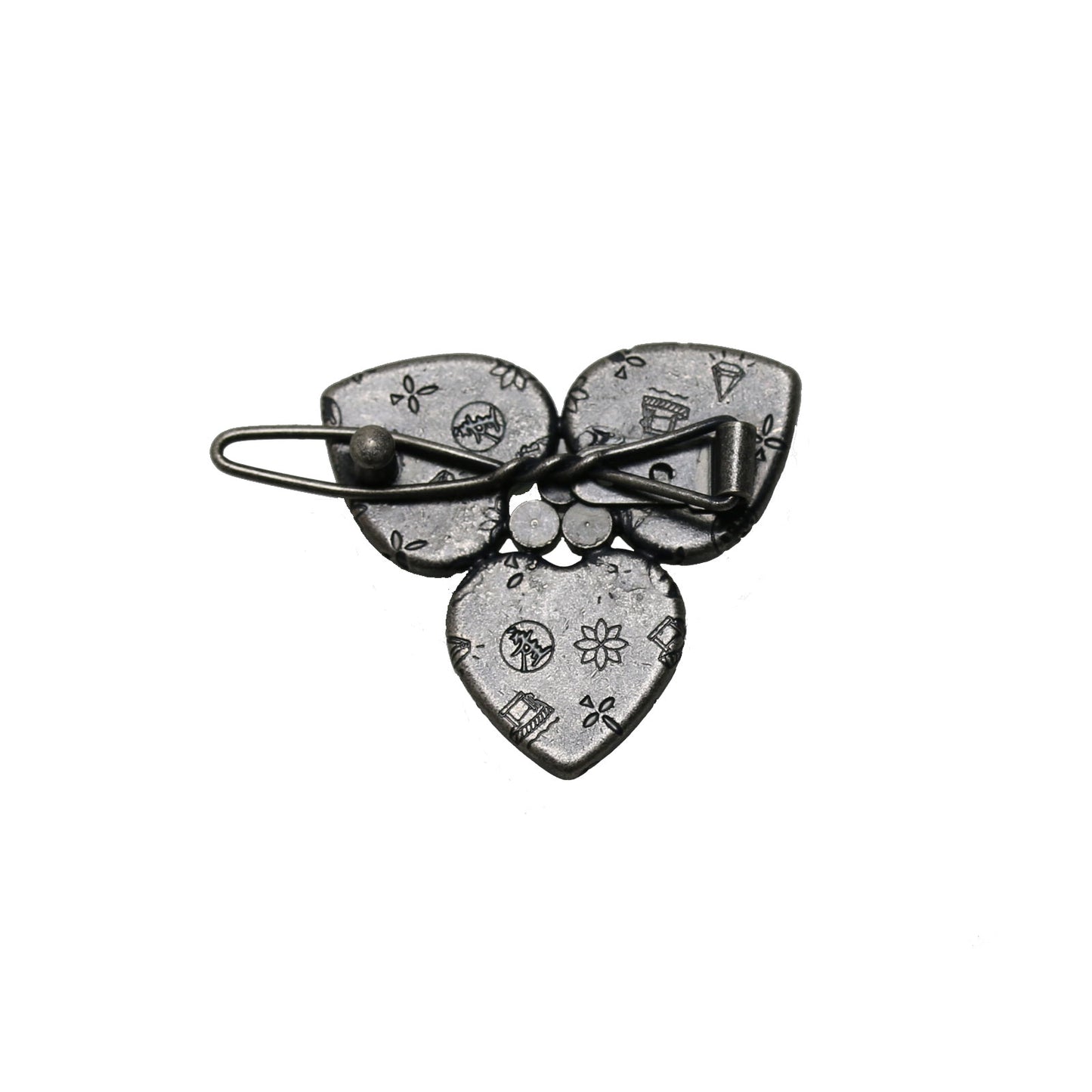 緑 パッチン留め 花 大人 TAMARUSAN