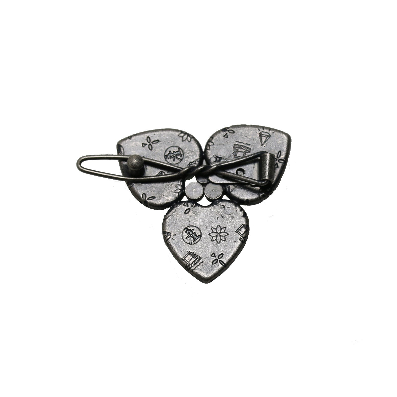 緑 パッチン留め 花 大人 TAMARUSAN