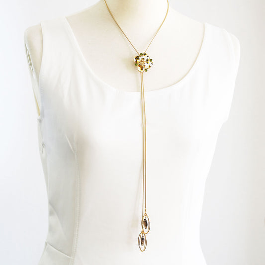 チェーンループタイ トラ猫 金 黒 黄色 TAMARUSAN