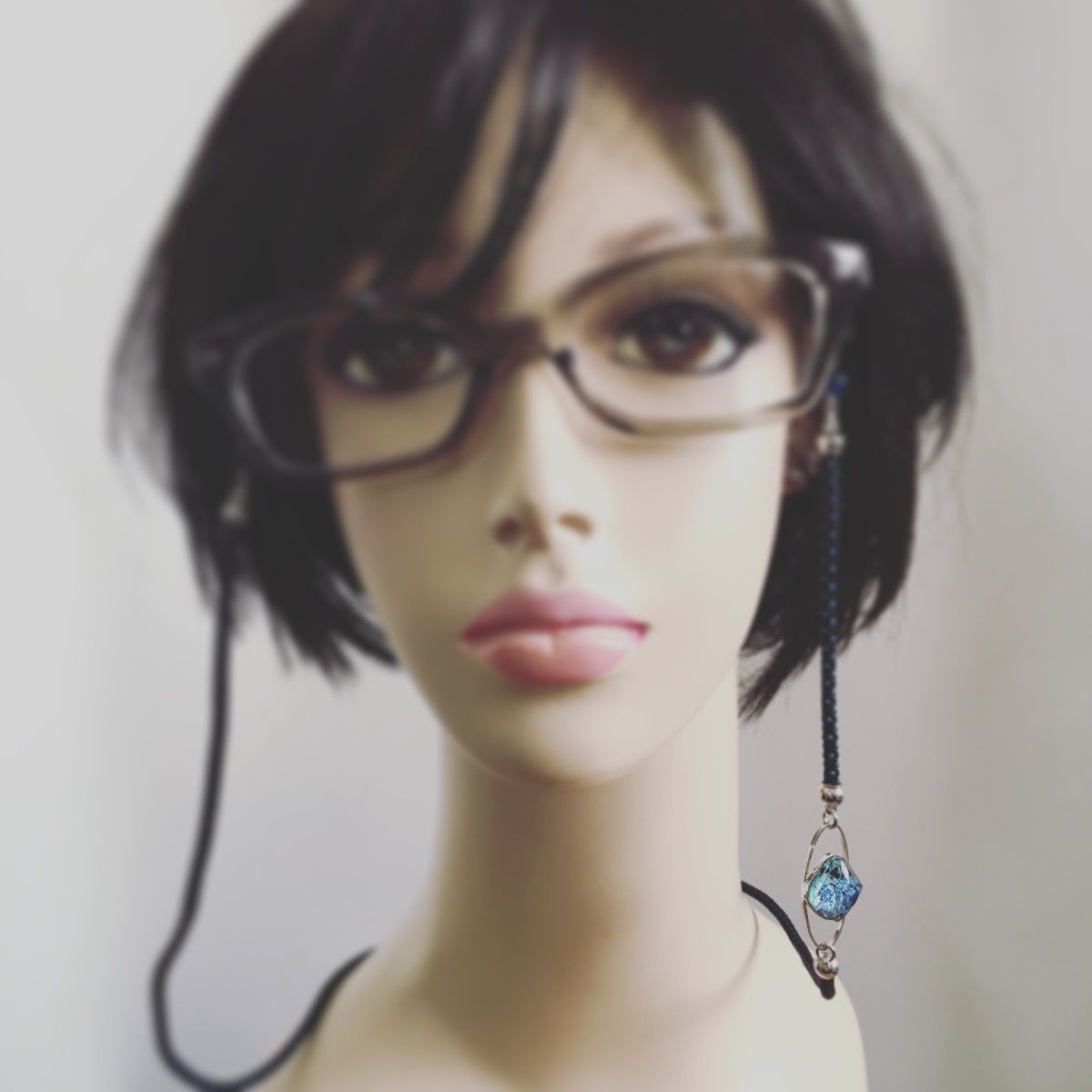 グラスコード 青 トランプ 組紐 シルク 紳士 TAMARUSAN