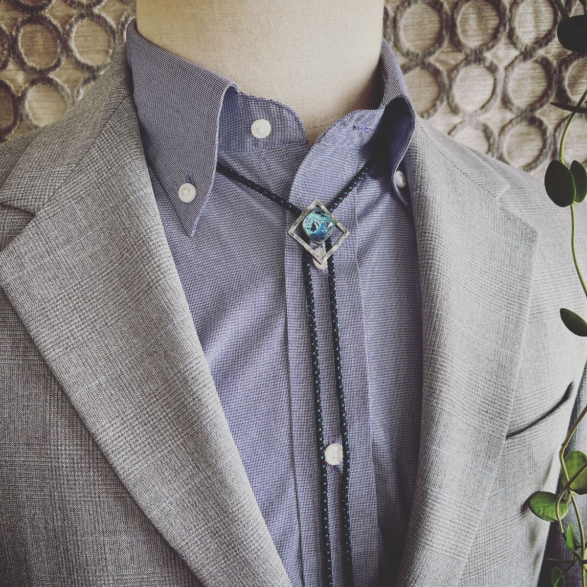 組紐 ループタイ トランプ 青 正絹 男女兼用 TAMARUSAN