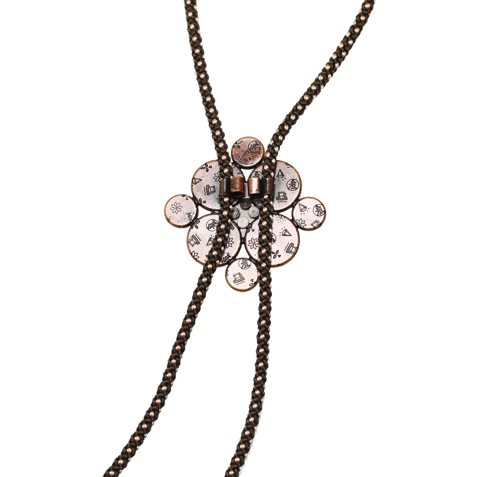 組紐ループタイ ネックレス おしゃれ 高級 あさぎ色 TAMARUSAN