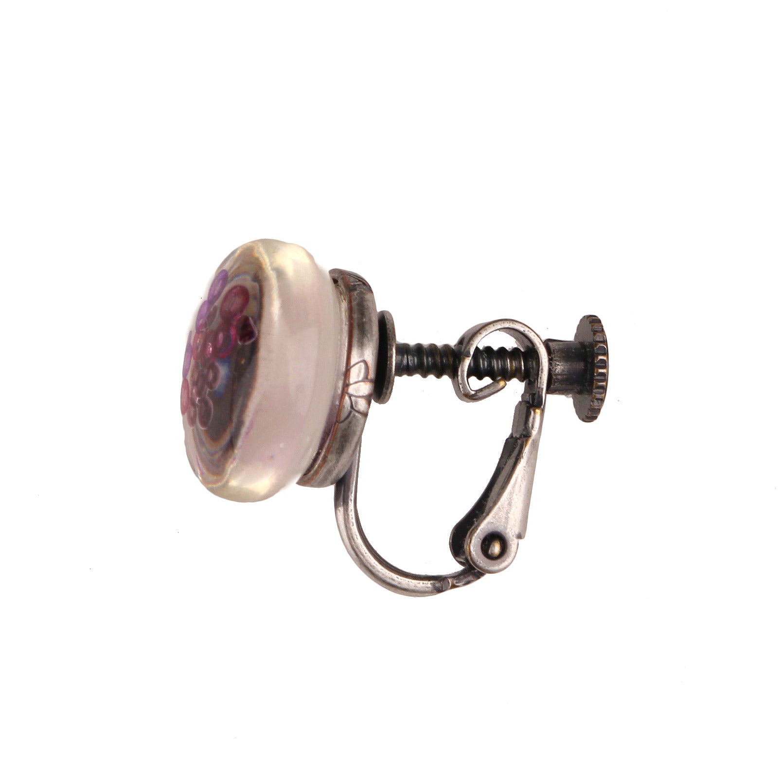 イヤリング 紫 しずく 古希 梅 TAMARUSAN