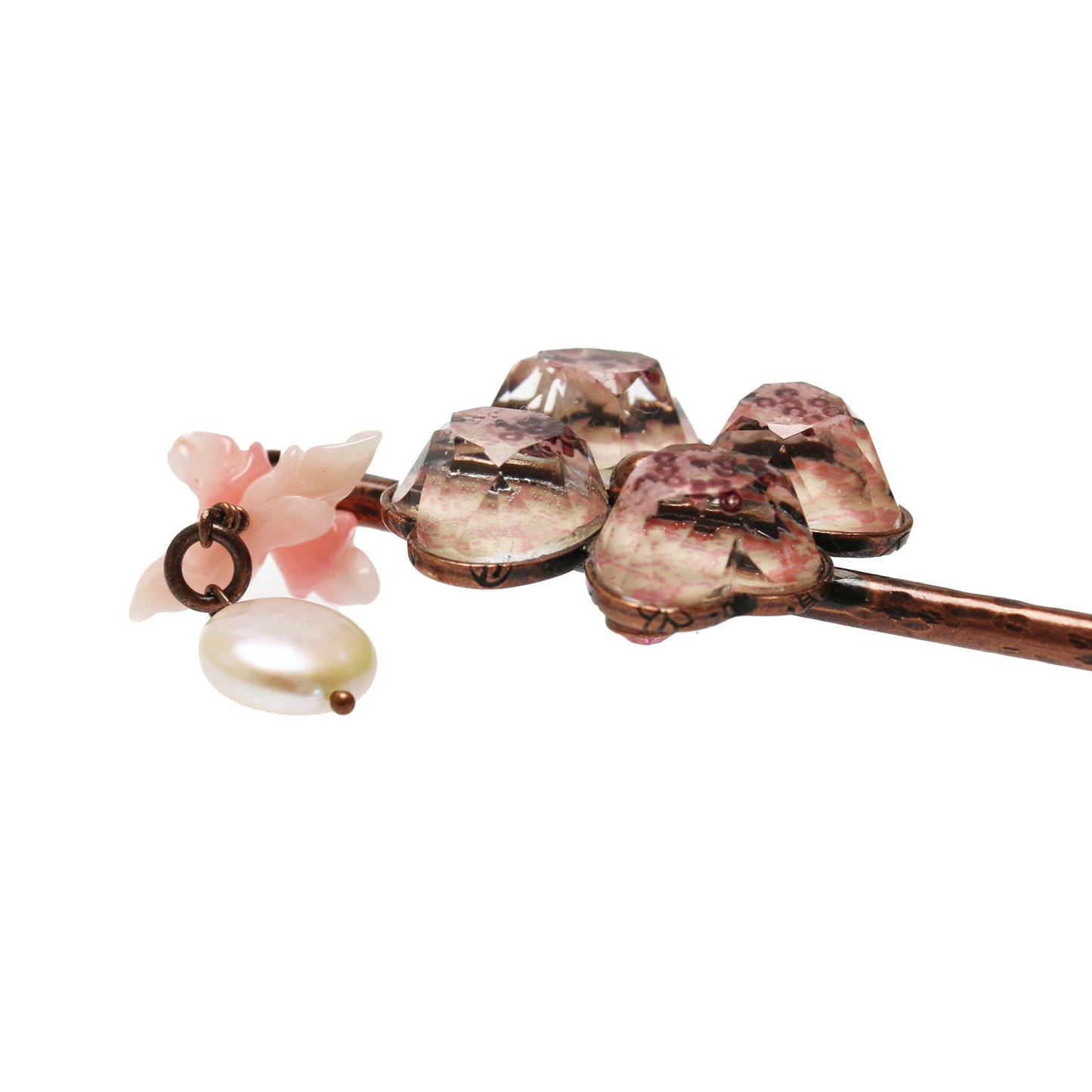 花かんざし 梅 ピンク 珊瑚 TAMARUSAN