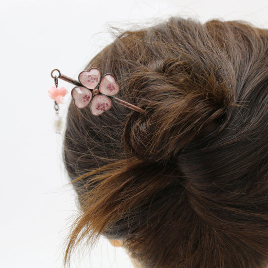 花かんざし 梅 ピンク 珊瑚 TAMARUSAN