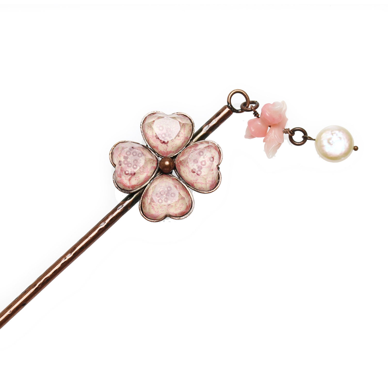 花かんざし 梅 ピンク 珊瑚 TAMARUSAN