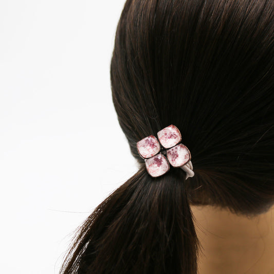 ヘアゴム 花 ピンク 福梅 TAMARUSAN