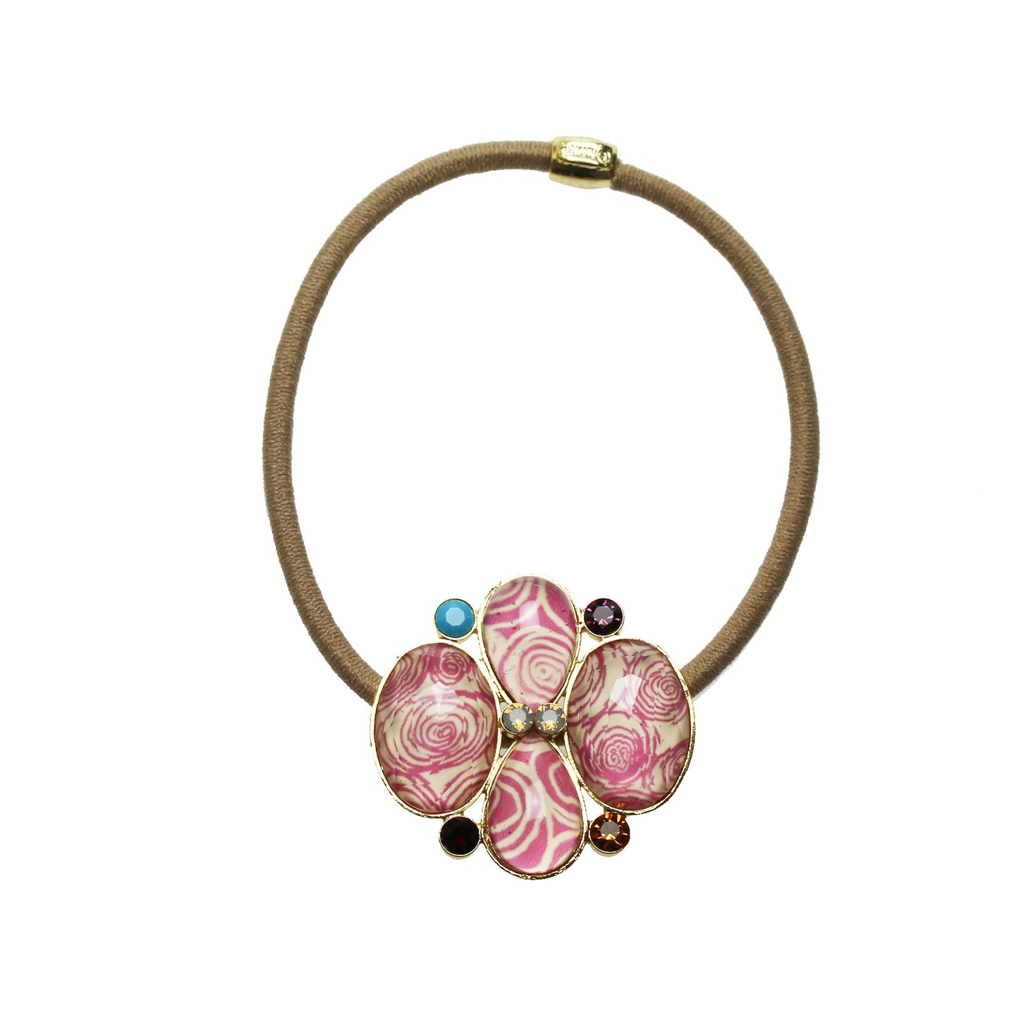 ヘアゴム ピンク 和風 24金 ゴールド TAMARUSAN