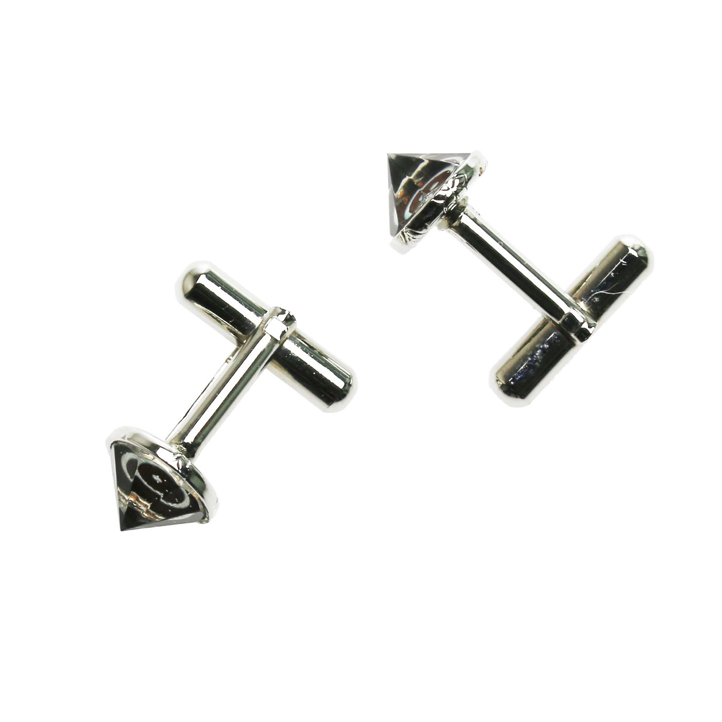 カフスボタン 白黒 亀甲 金 TAMARUSAN