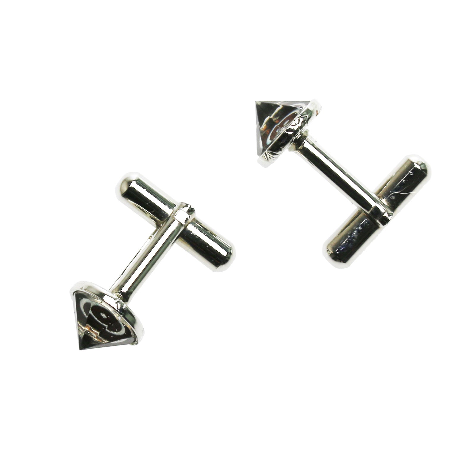 カフスボタン 白黒 亀甲 金 TAMARUSAN