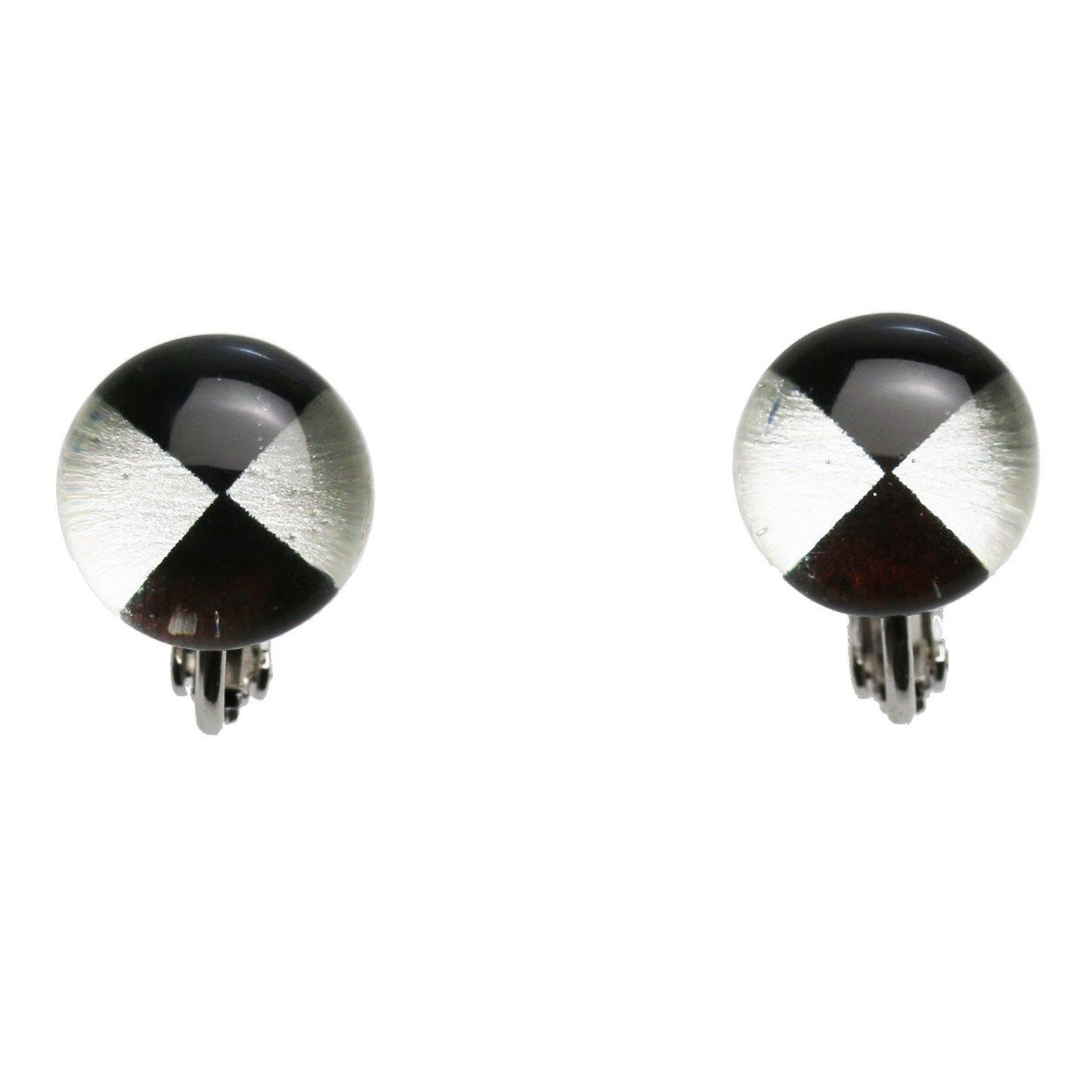 イヤリング 白黒 樹脂 シンプル TAMARUSAN
