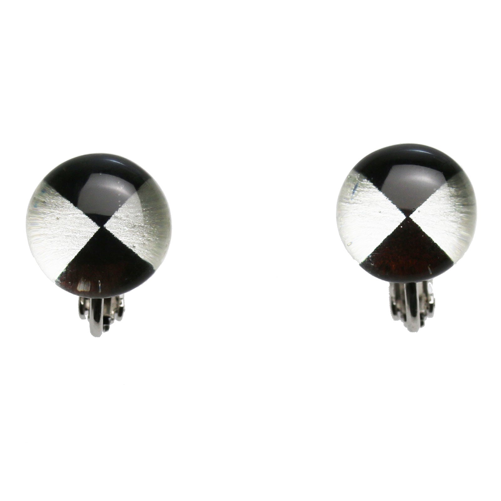 イヤリング 白黒 樹脂 シンプル TAMARUSAN