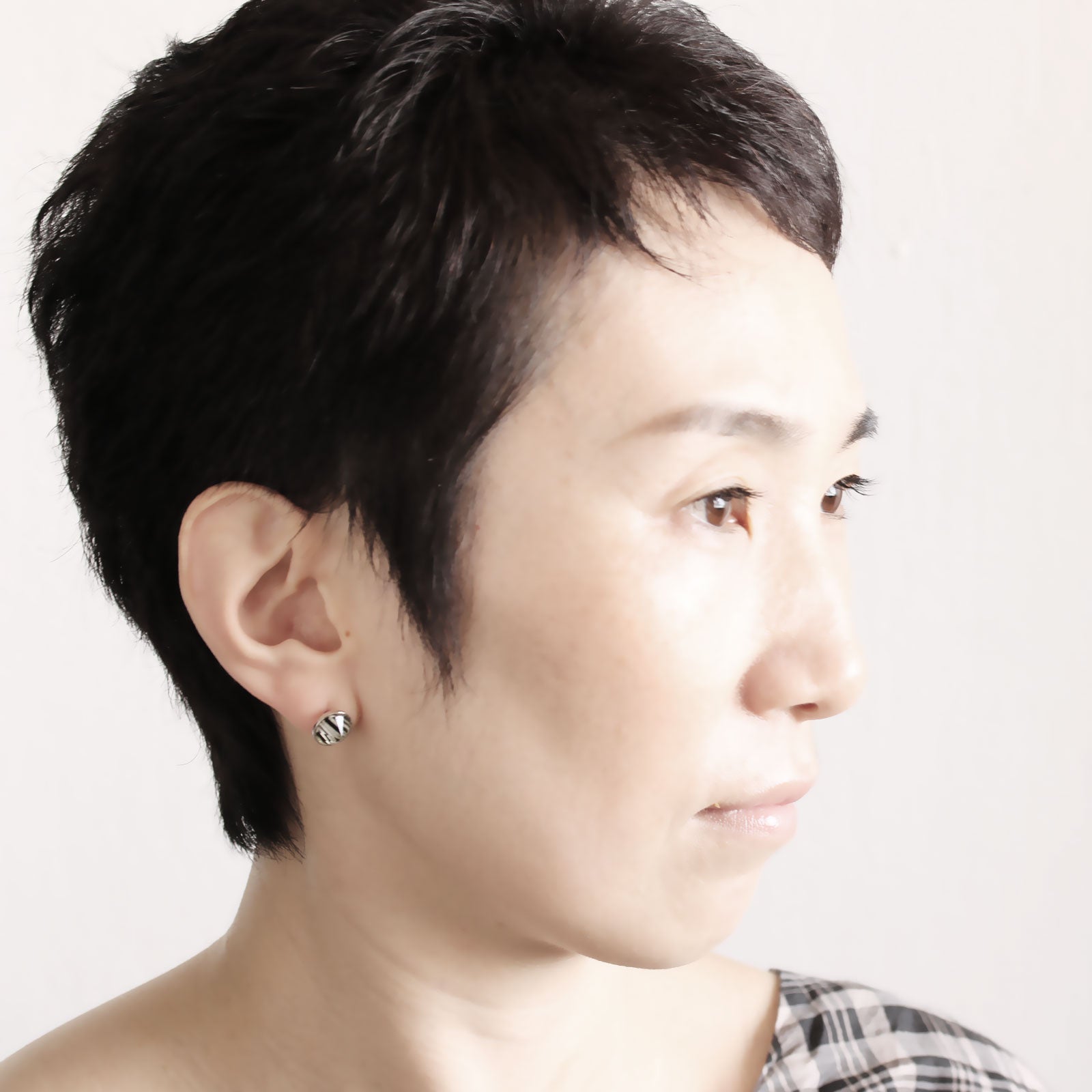 ピアス 白黒 縞 男女兼用 軽量 TAMARUSAN