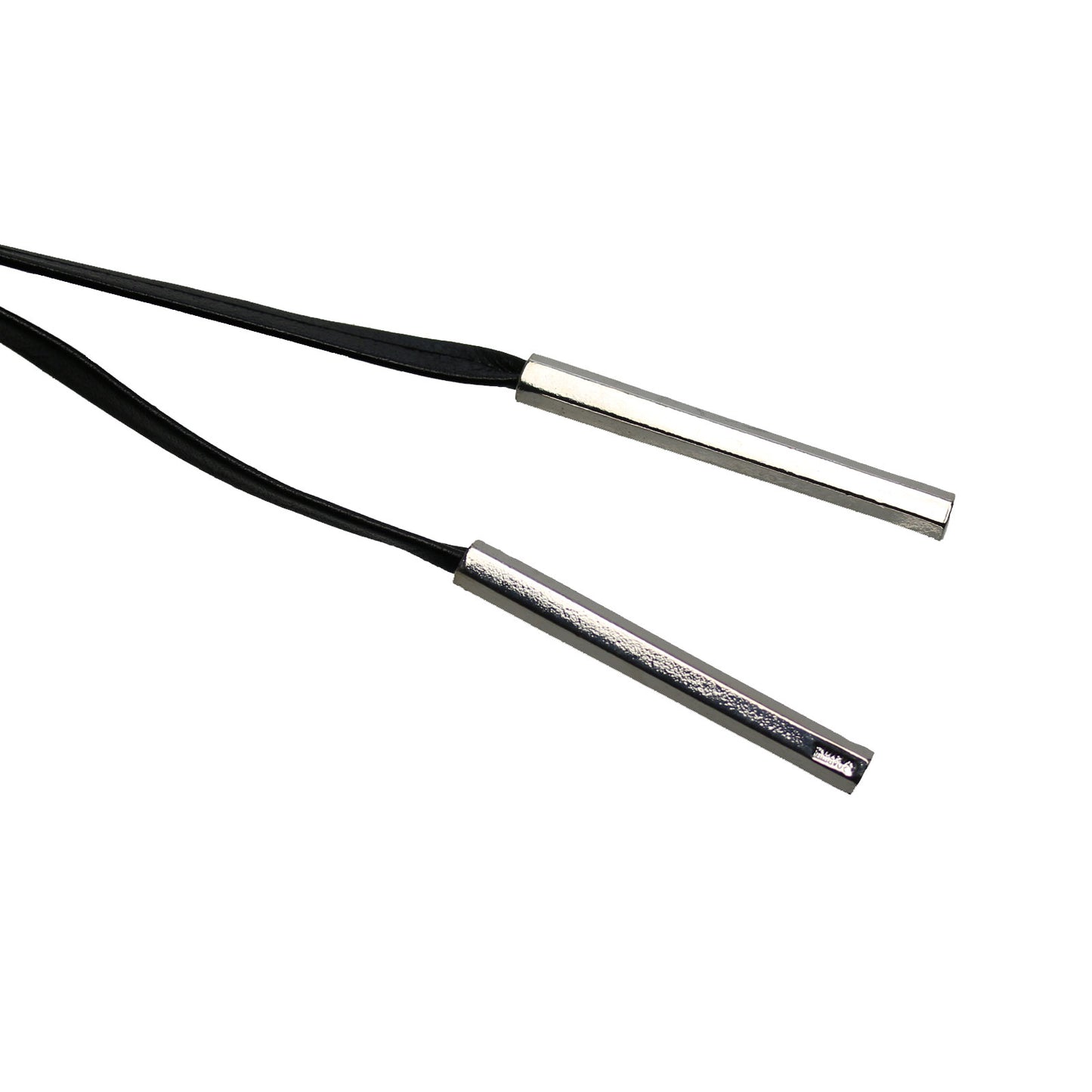 革紐ループタイ 白黒 十字 TAMARUSAN