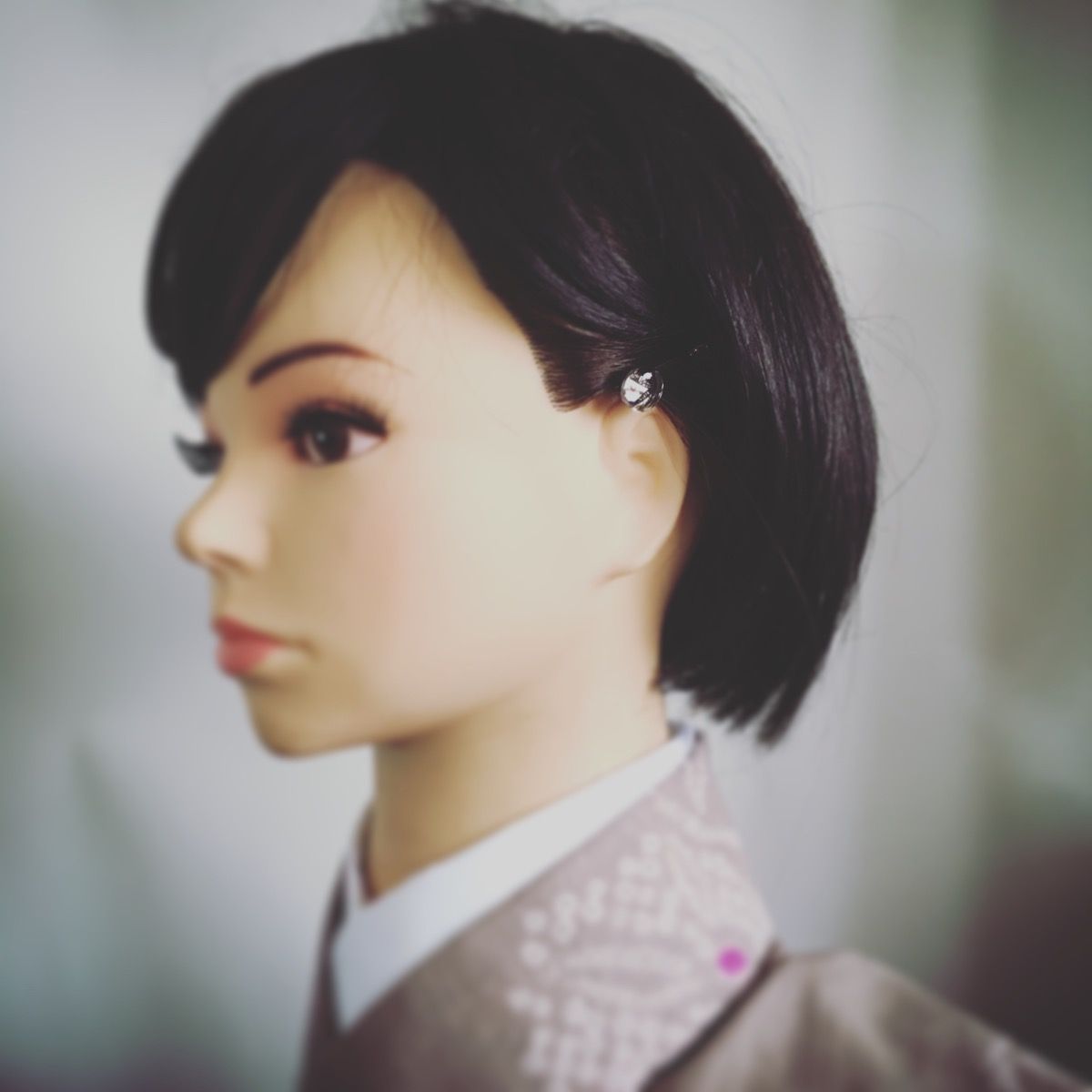 ヘアピン ユリ シンプル 茶色 大人 TAMARUSAN