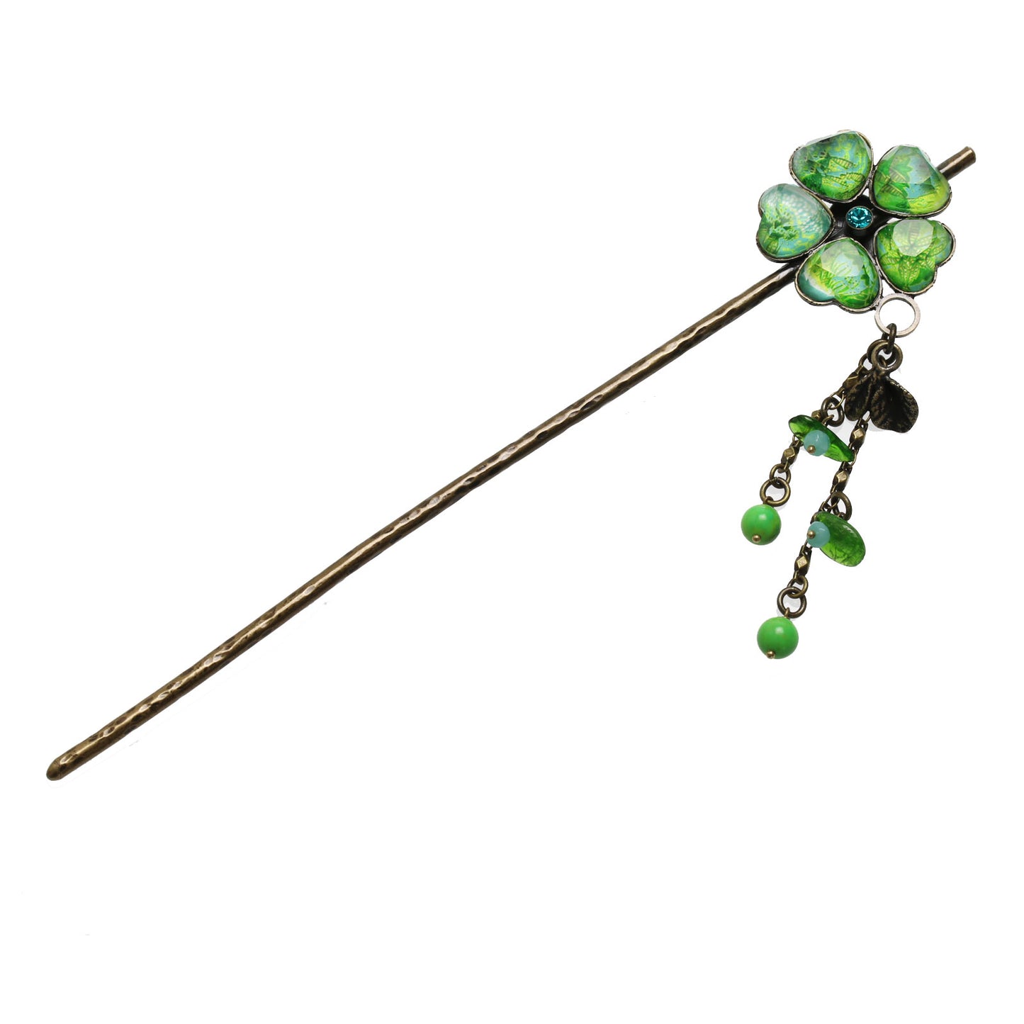 かんざし 花 黄緑 ユリ 一本挿し TAMARUSAN