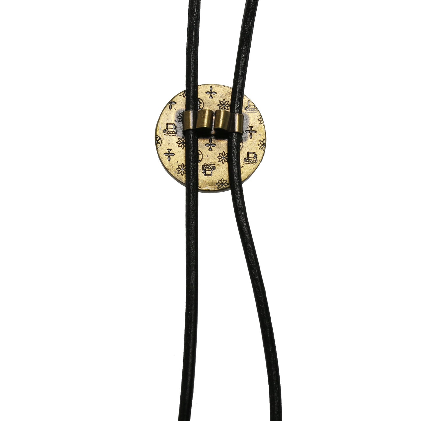 革紐ループタイ 黄緑 ユリ カジュアル ネクタイ TAMARUSAN