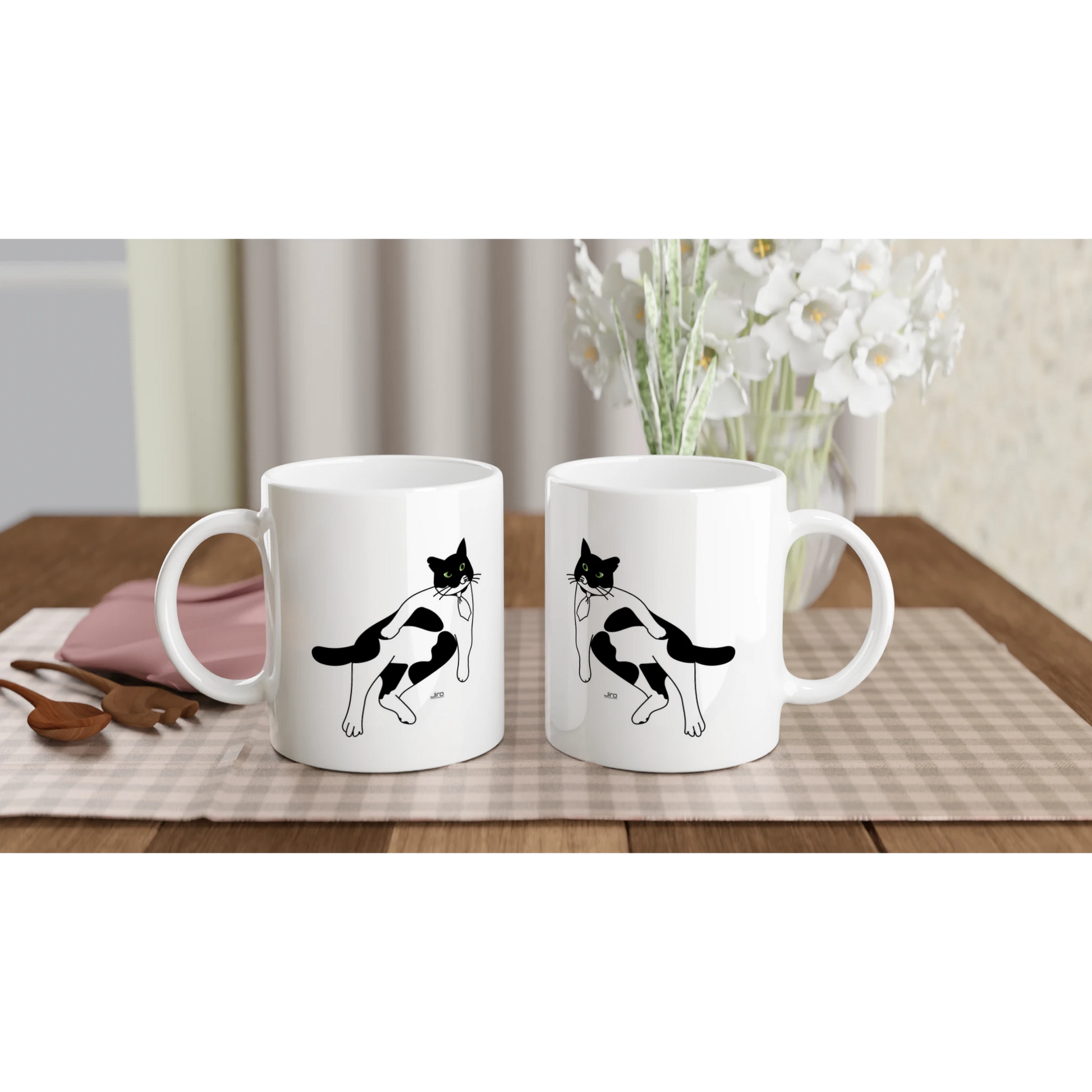 ジローのホワイトマグカップ Print Material
