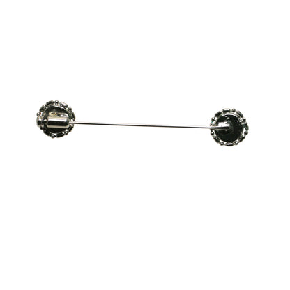 両飾りのハットピン アーガイル 青 TAMARUSAN