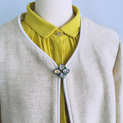 ブローチ 紫陽花 青 TAMARUSAN