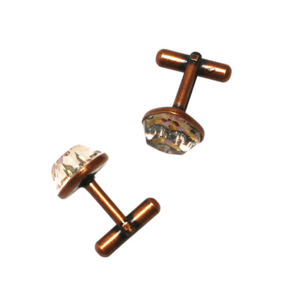 カフスボタン 紫陽花 ハート ピンク カフスボタン