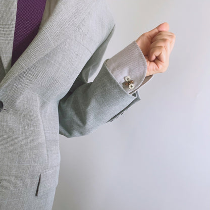 カフスボタン 紫陽花 ハート ピンク カフスボタン